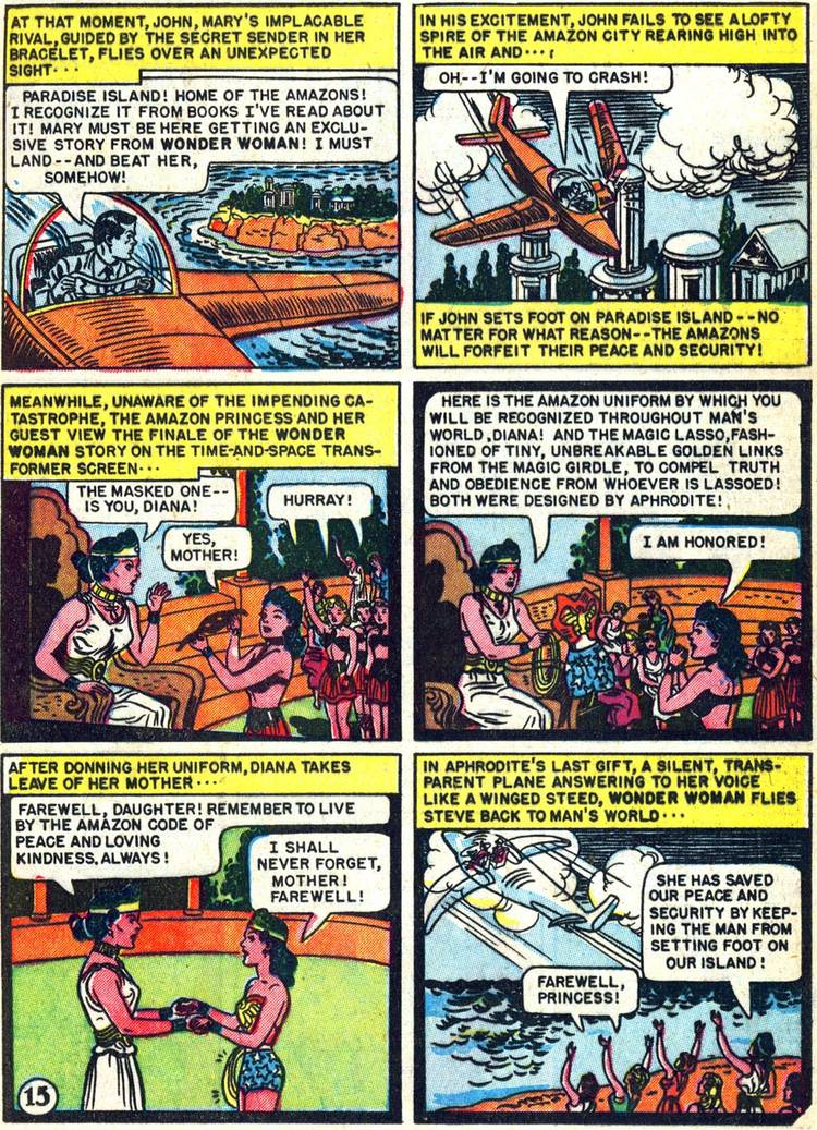 Wonder Woman heads into man's world