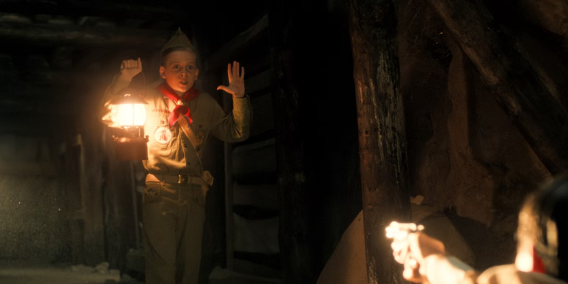 Young Henry Creel in the cave in Stranger Things