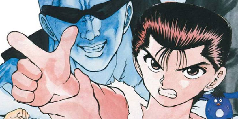 Yusuke Urameshi et Yougner Toguro dans le manga Yu Yu Hakusho