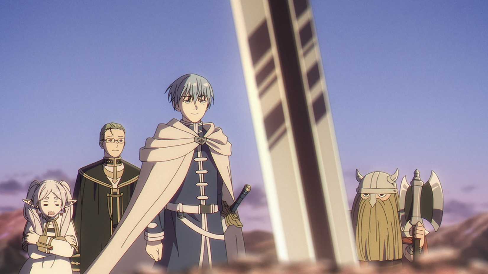 Himmel's party defeats a demon in Frieren Season 2 Episode 2