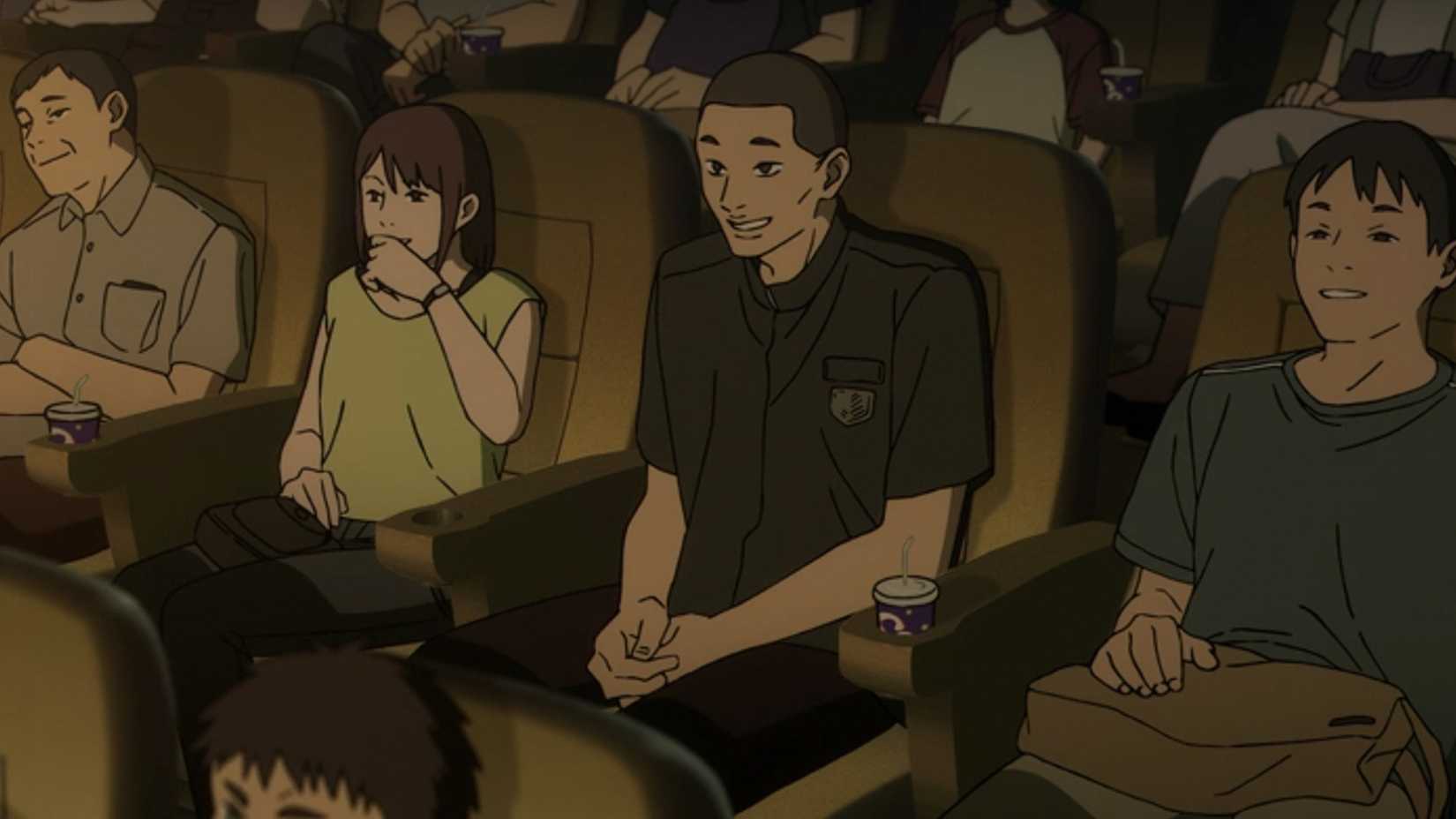 An Attack on Titan reference in the theater in the Chainsaw Man Reze Arc movie