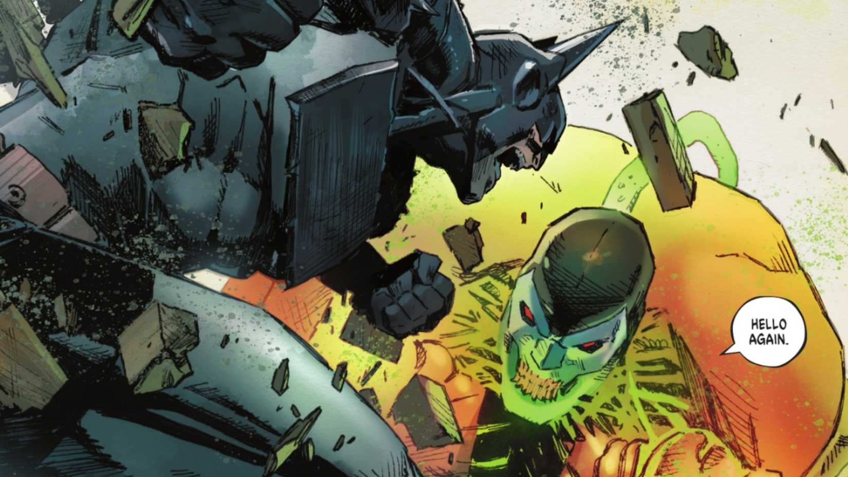 Absolute Batman and Absolute Bane's imaginary fight in Absolute Batman #11