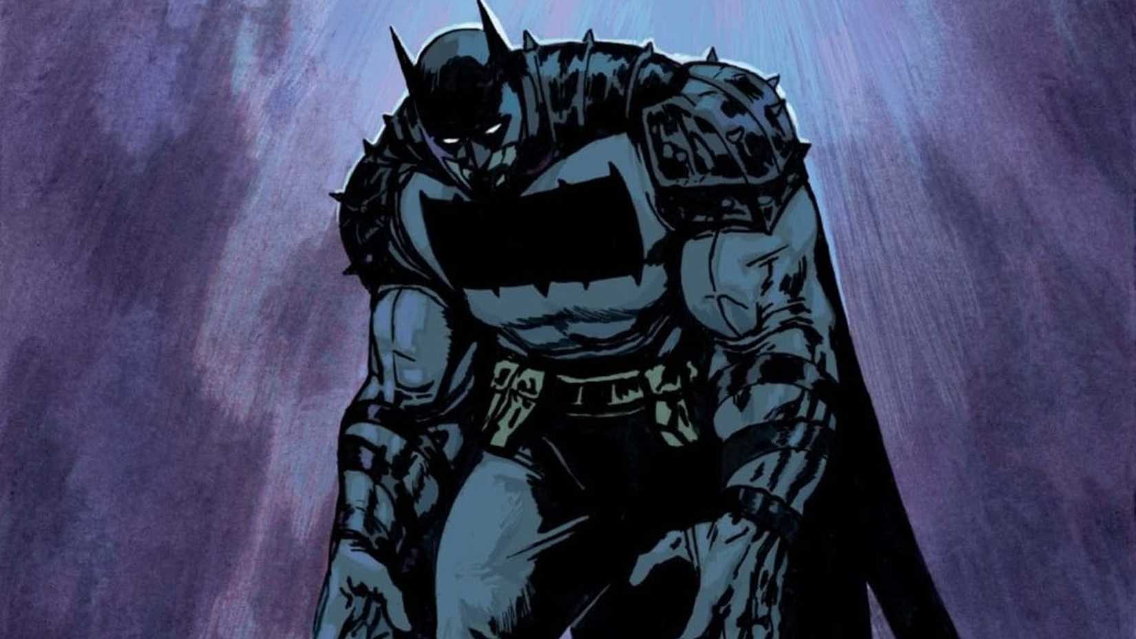 Batman overlooks Arkham Asylum