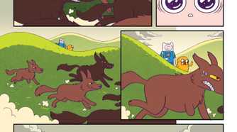 Finn is thrown off by some wolves