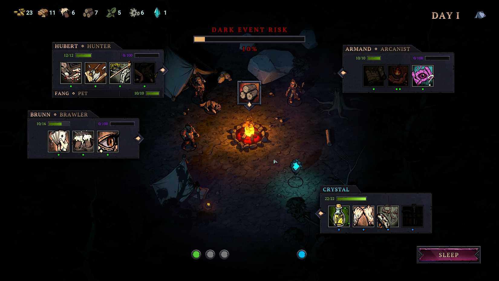 blightstone town camp before run mission