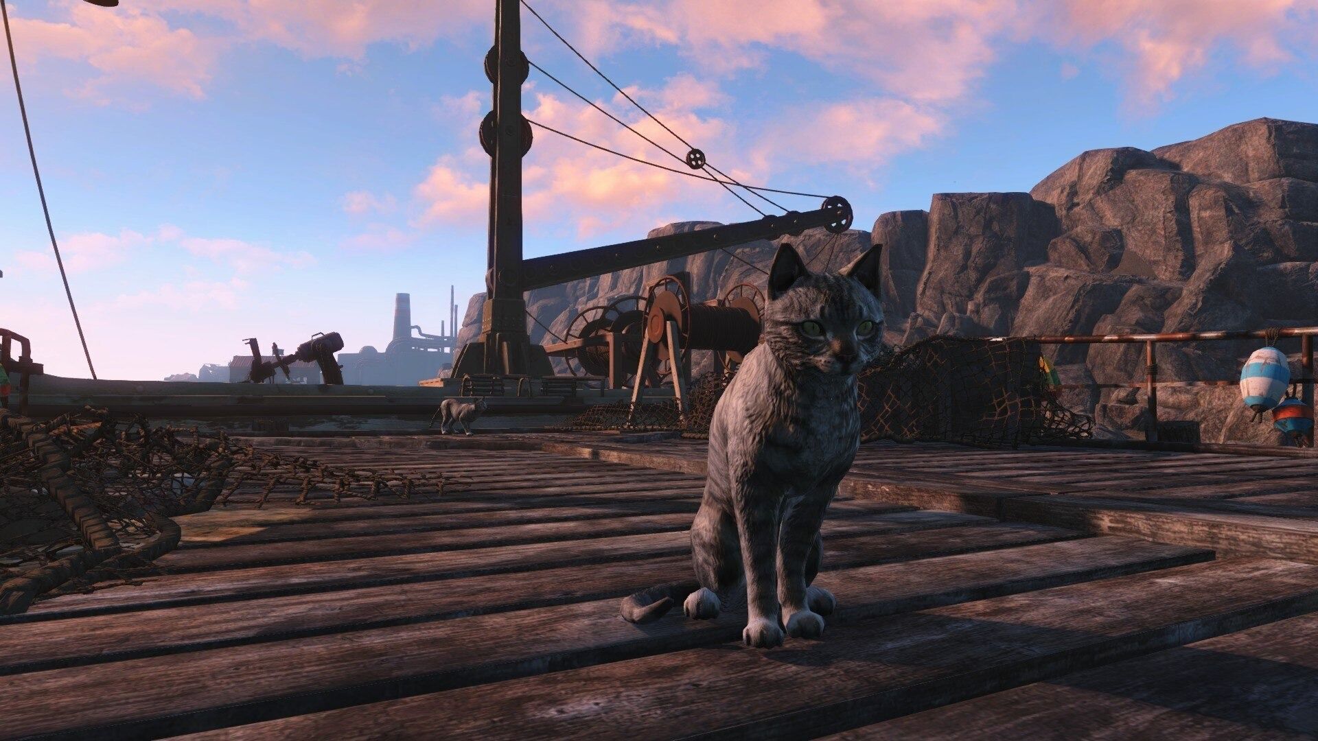 fallout 4 screenshot with cat