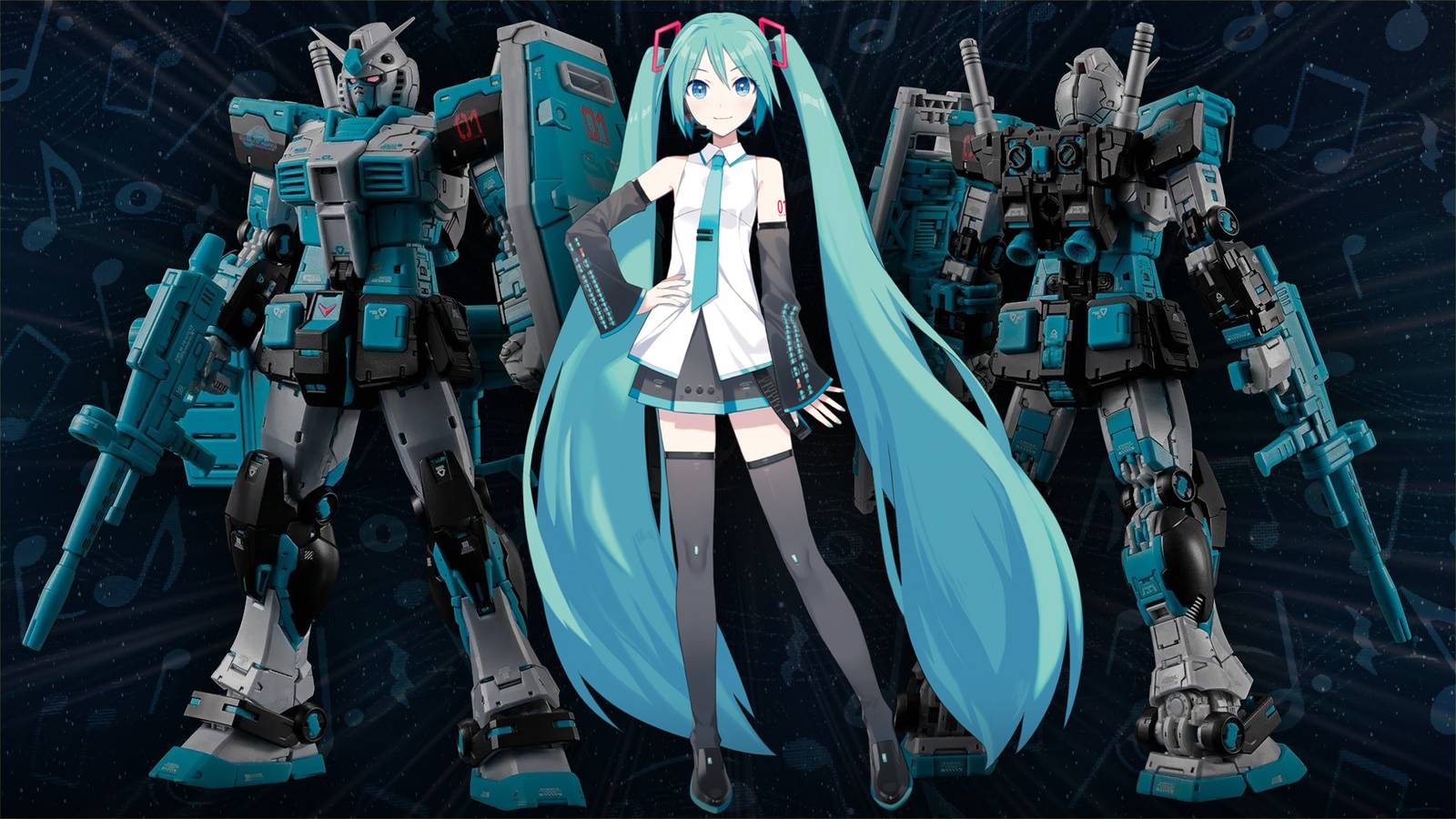 Hatsune Miku Becomes Gundam's Most Iconic Mecha in Exclusive Gunpla ...