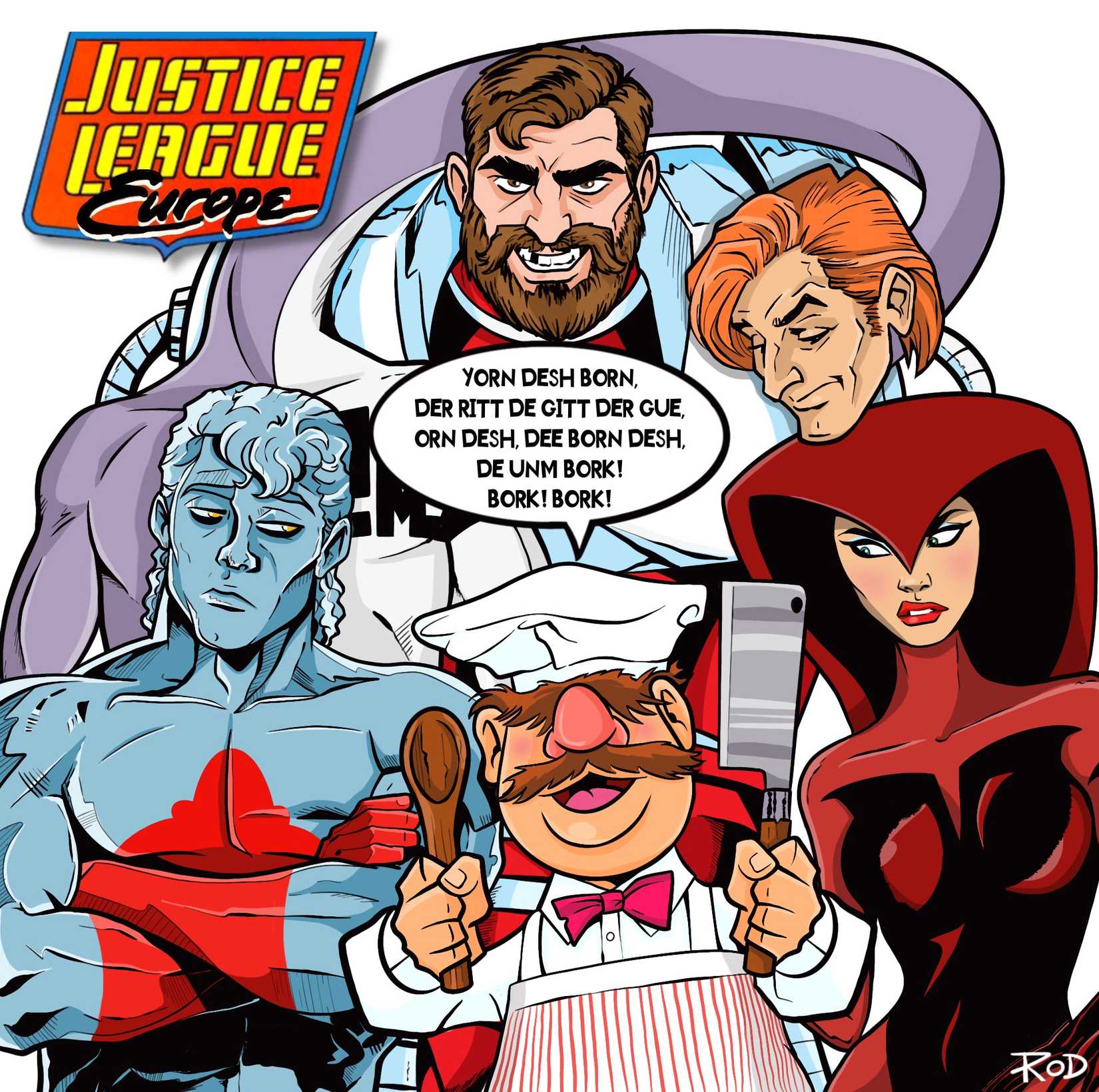 Swedish Chef na Liga da Justiça Europeia