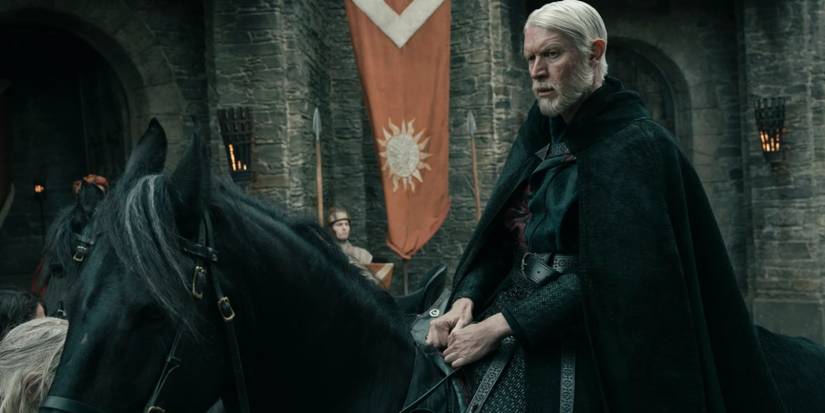 Maekar Targaryen riding a horse in A Knight of the Seven Kingdoms