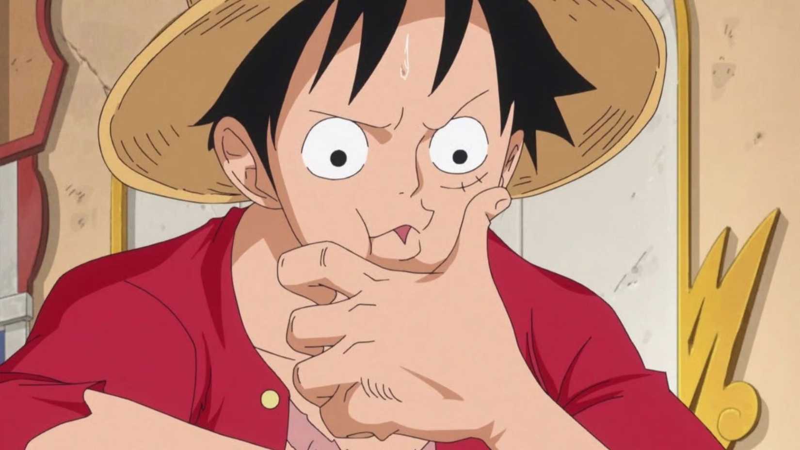 One Piece Luffy plongé dans ses pensées