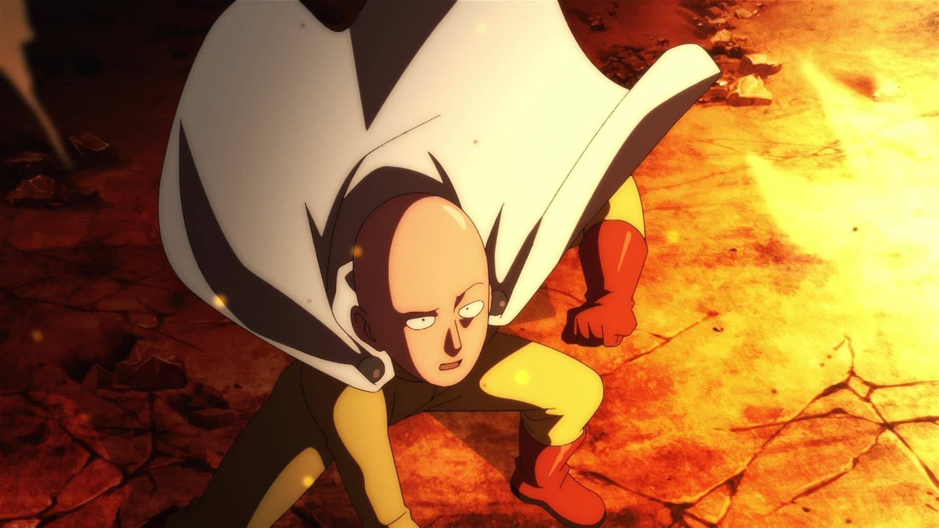 Saitama se prépare à combattre Orochi dans l'épisode 12 de la saison 3 de One-Punch Man