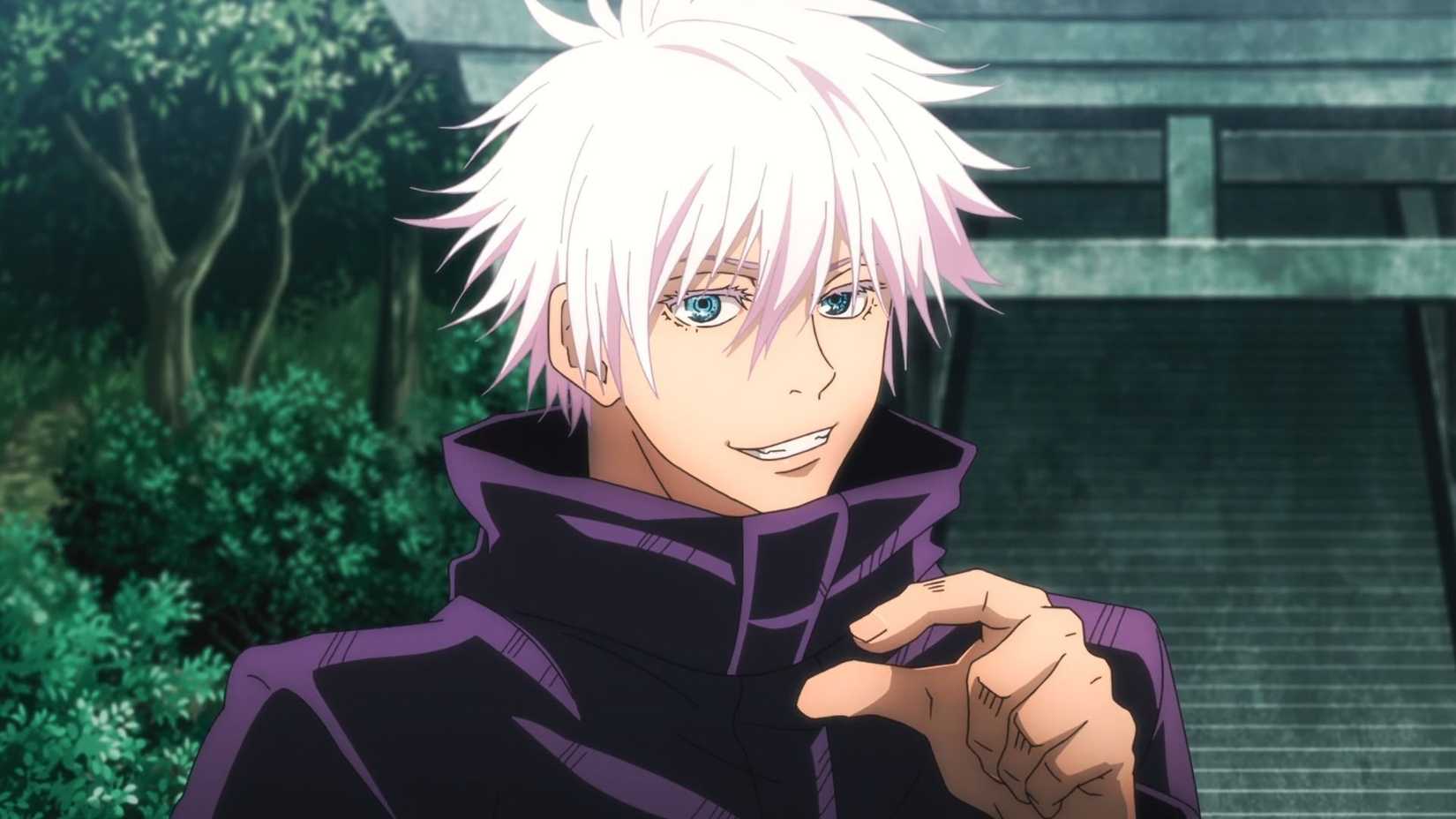 Satoru Gojo in Jujutsu Kaisen season 2 without his eye cover