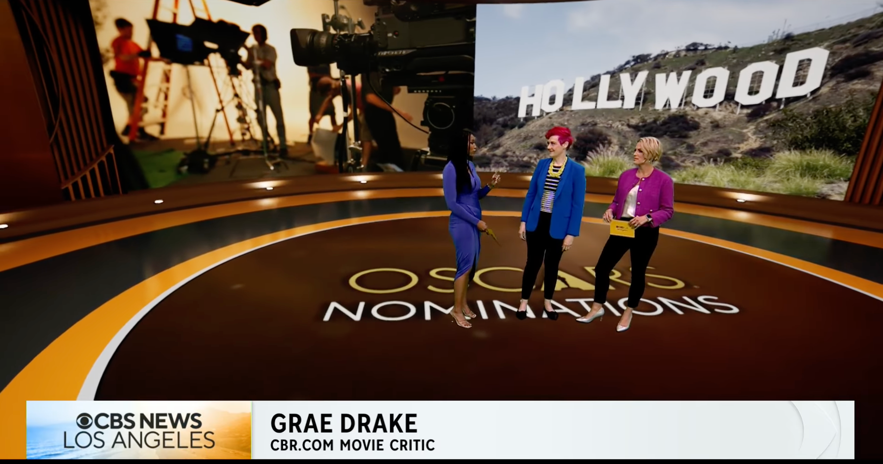 Grae Drake Appears on CBS To Discuss Oscar Nominations