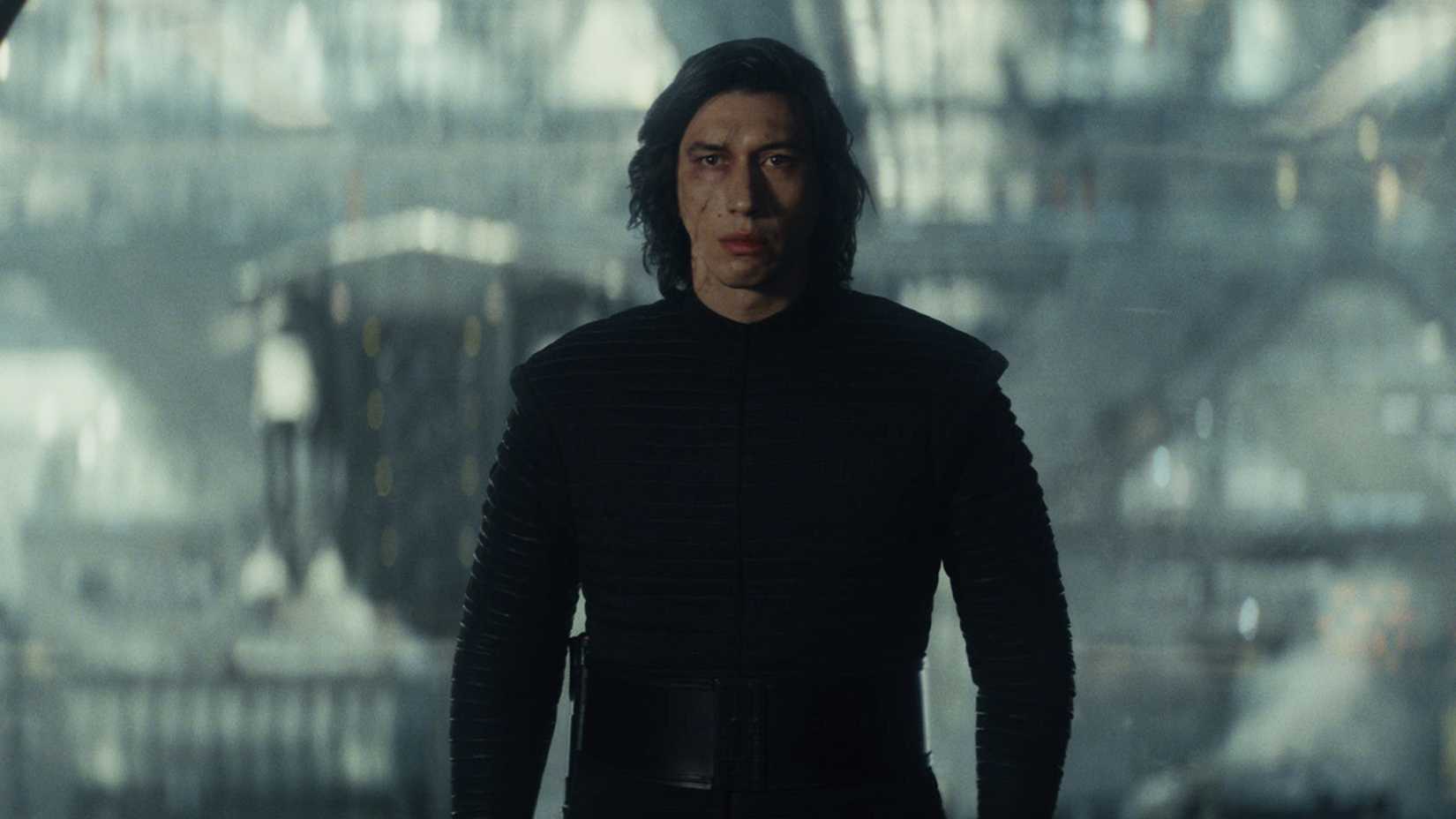 Kylo Ren looks all mopey in Star Wars: The Last Jedi