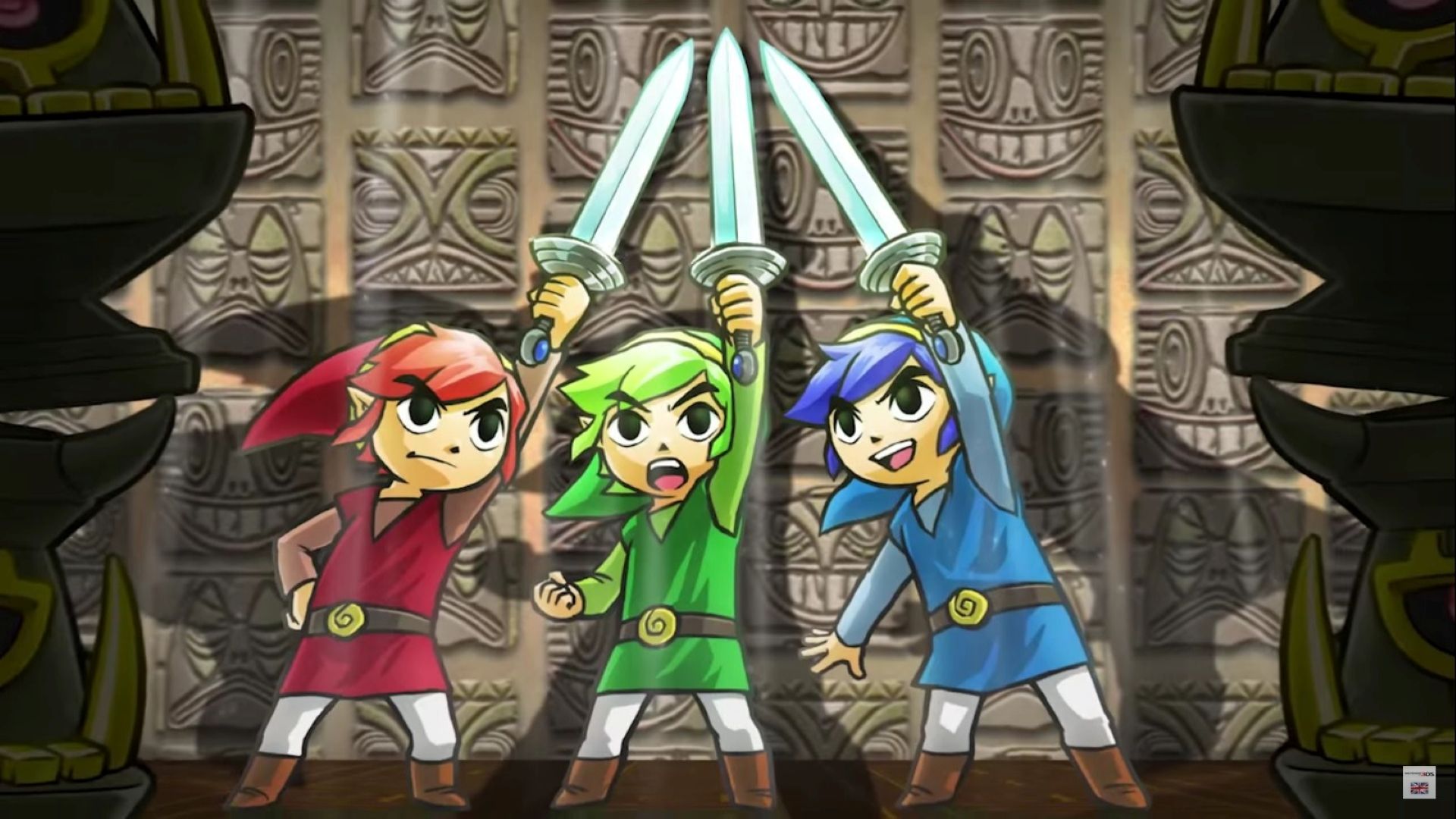 Tri-Force Heroes Legend of Zelda key art