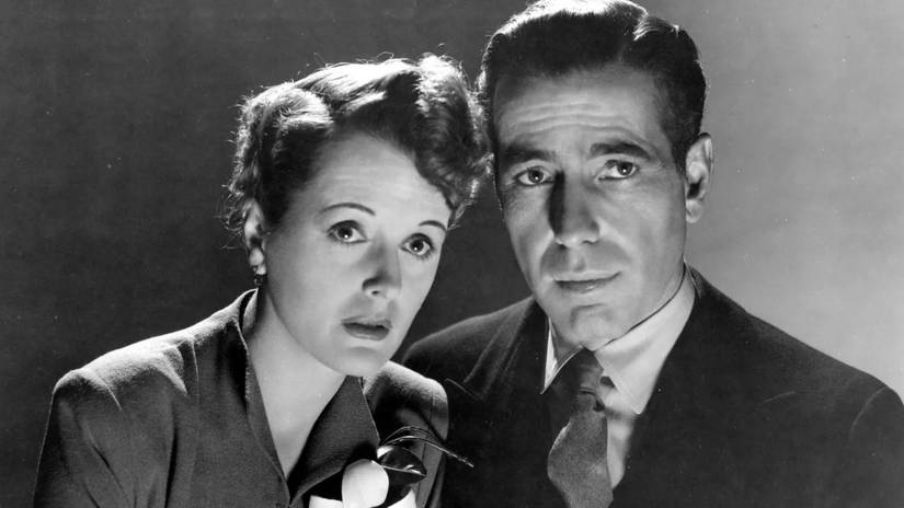 Humphrey Bogart and Mary Astor in The Maltese Falcon
