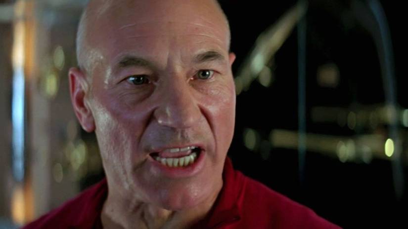 Captain Picard loses his temper in Star Trek First Contact