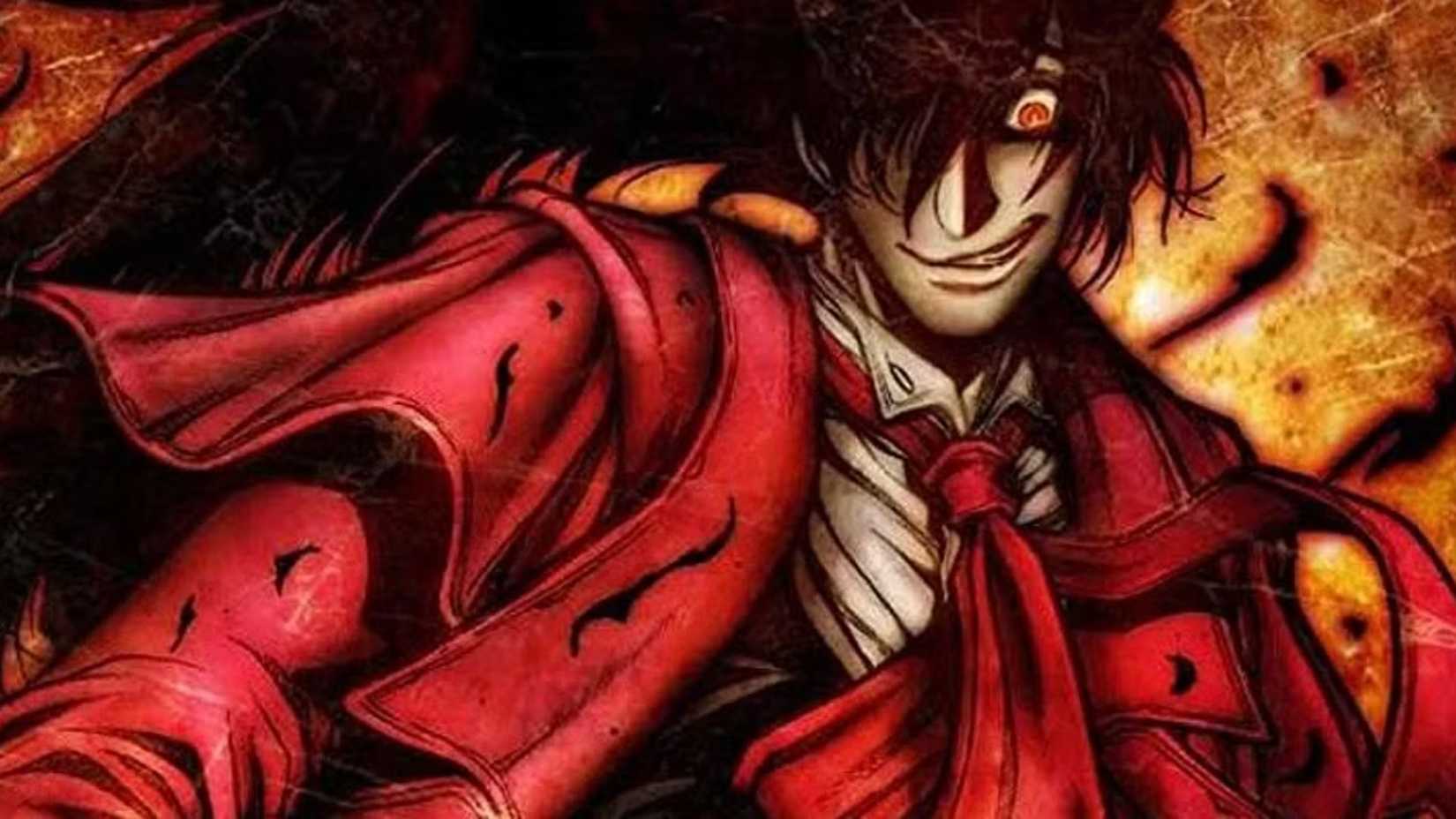 Alucard emerges from the darkness in Hellsing Ultimate.