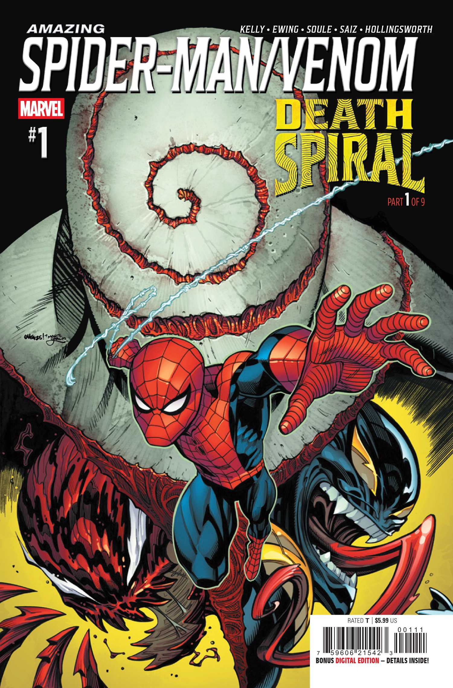 A capa de Amazing Spider-Man Death Spiral #1
