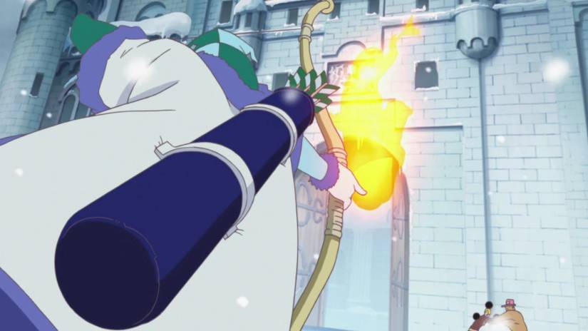 Chess One Piece lance une flèche enflammée