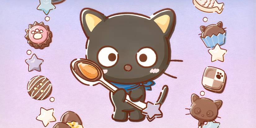 Chococat with sweet treats.