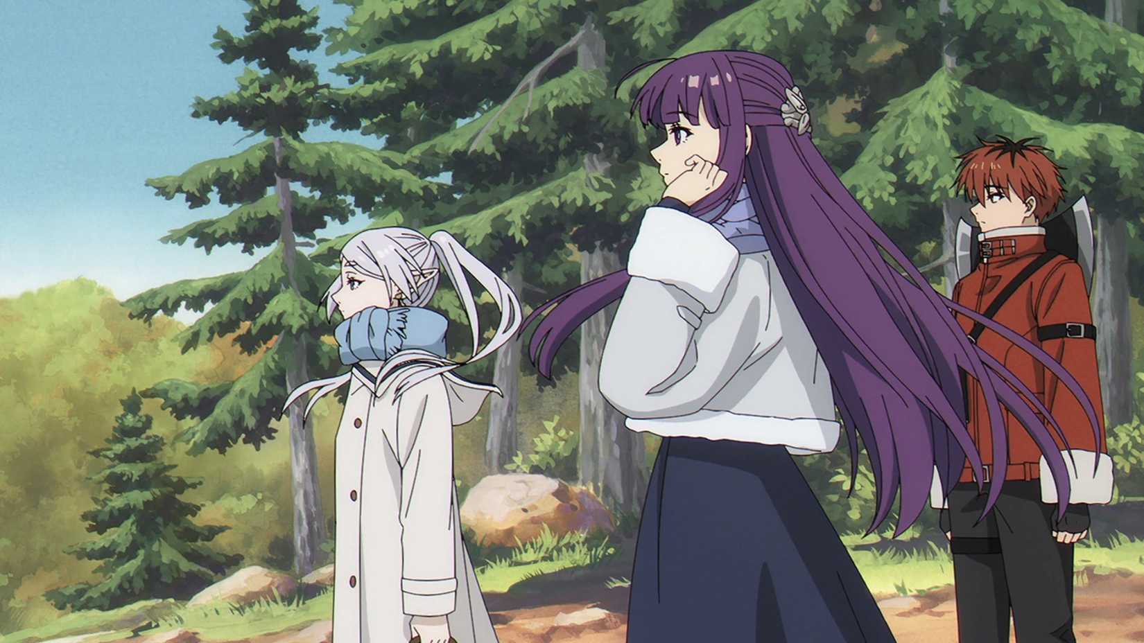 Frieren, Fern and Stark travel together in Frieren Season 2 Episode 5