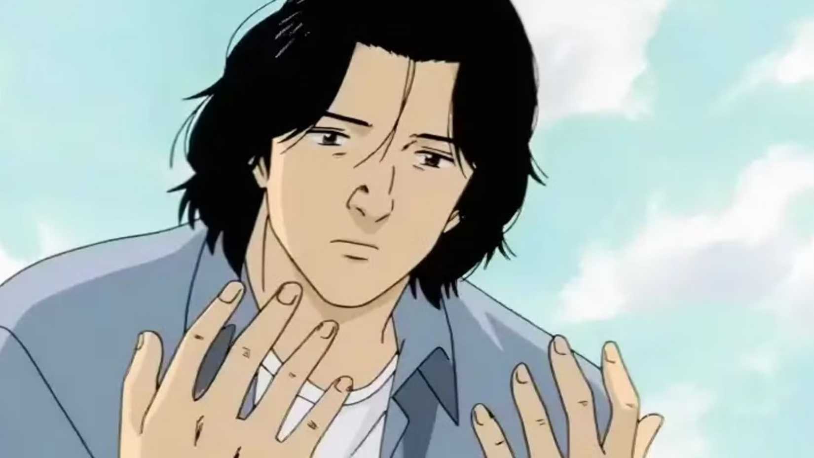 Le Dr Tenma regarde ses propres mains dans Monster