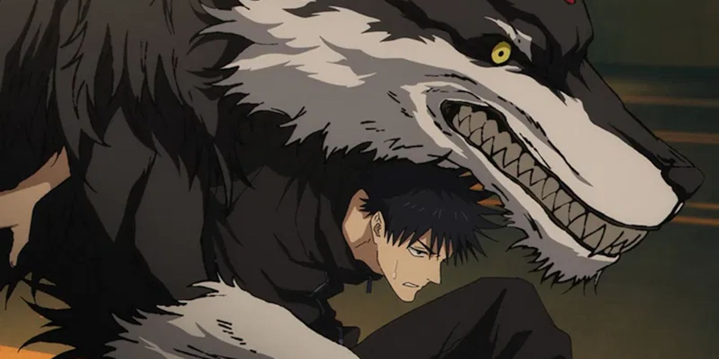Megumi attacks with wolf yokai in Jujutsu Kaisen: The Culling Game: Part 1.