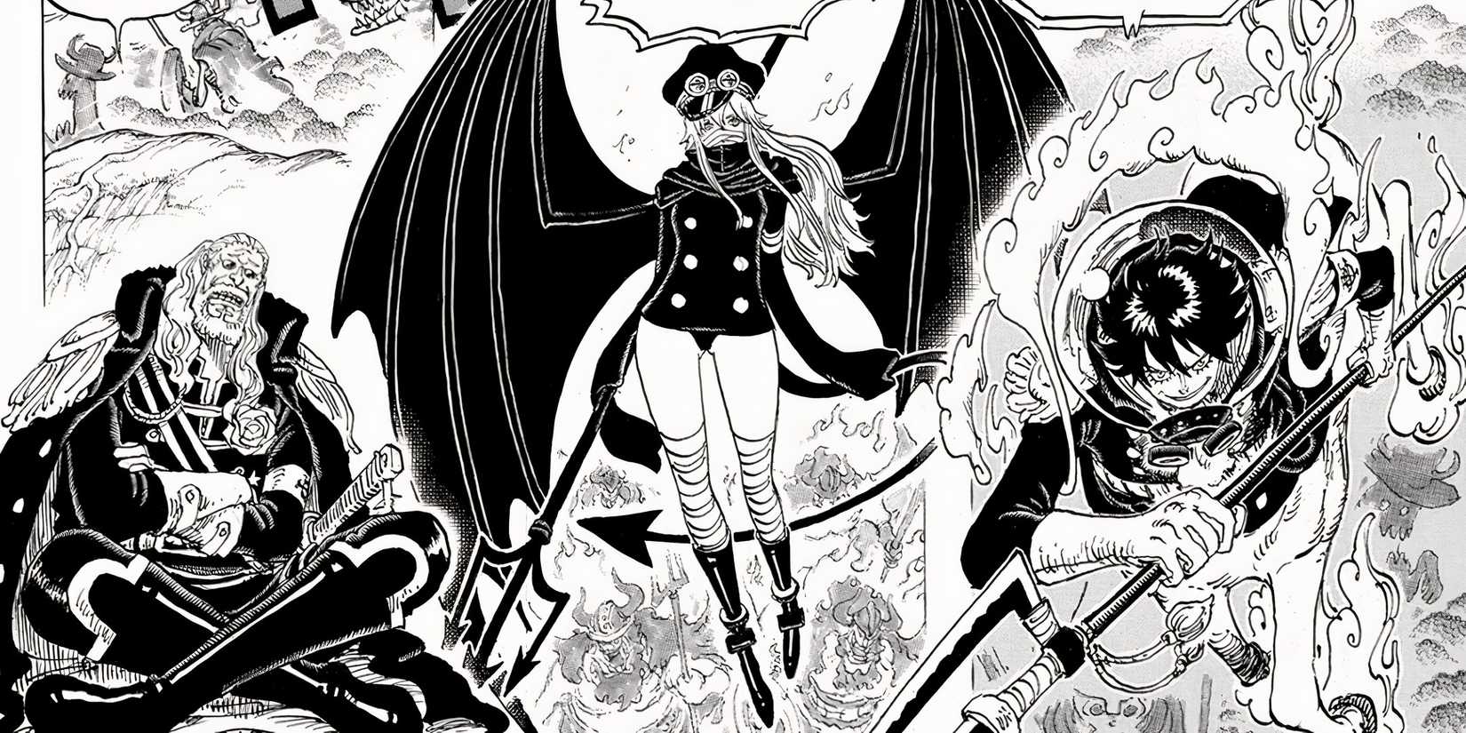 St Sommers, Gunko et Killingham prennent tous la pose dans le chapitre 1172 de One Piece