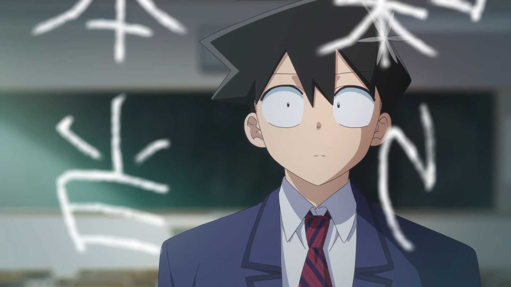 Tadano Hitohito regarde le tableau dans Komi Can't Communicate