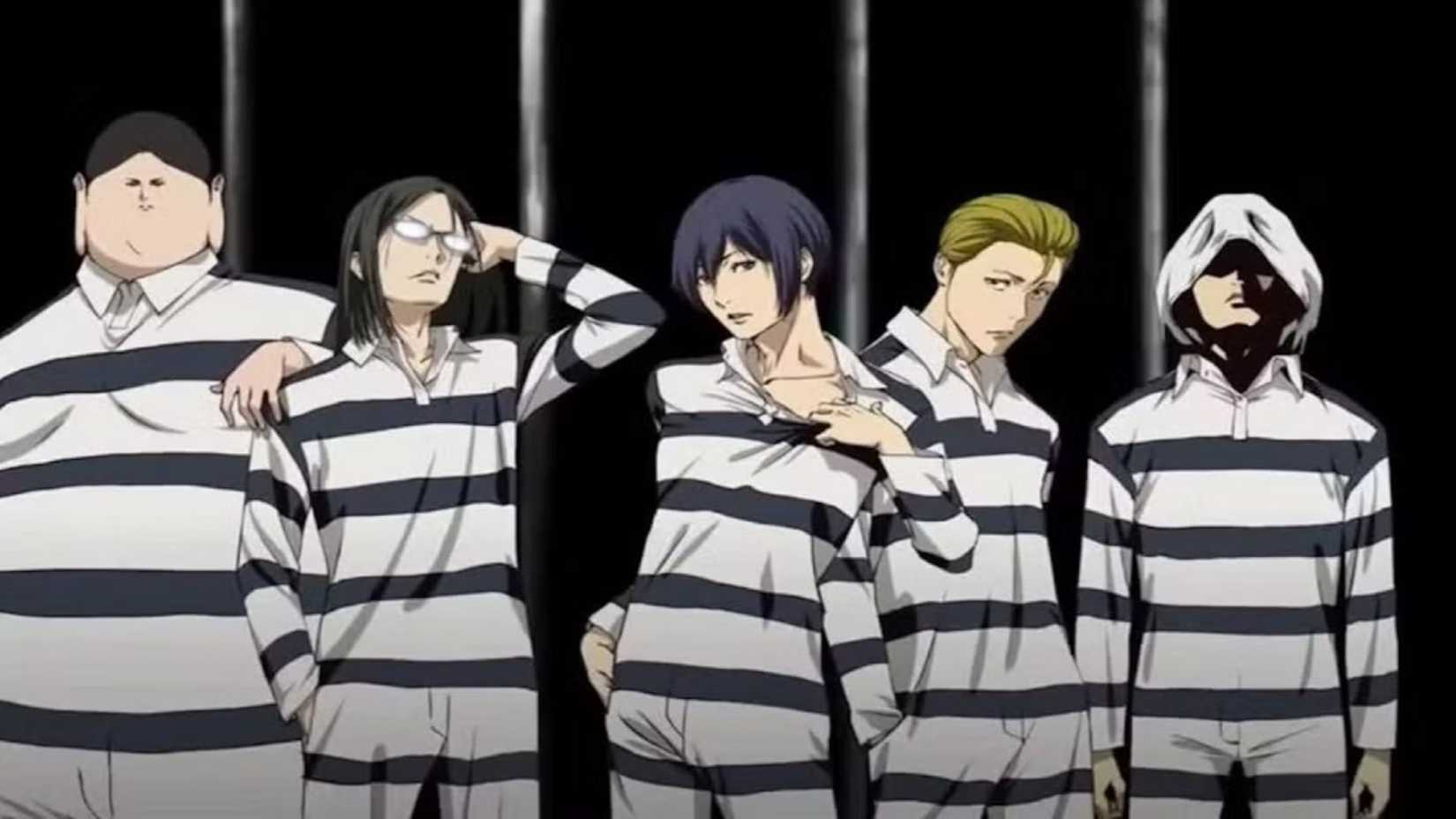 Le casting principal des garçons de Prison School.