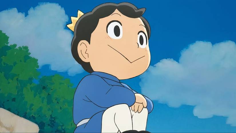 Bojji smiling while looking into the distance in the Ranking of Kings anime series