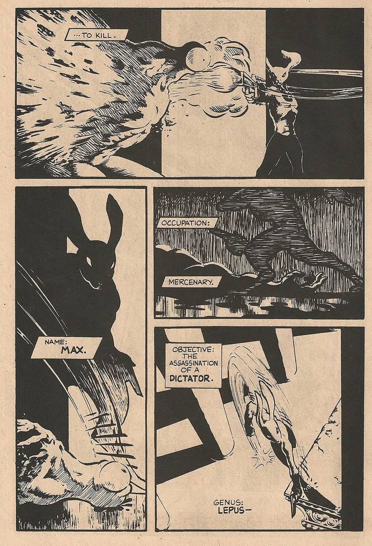 Max as a killer hare