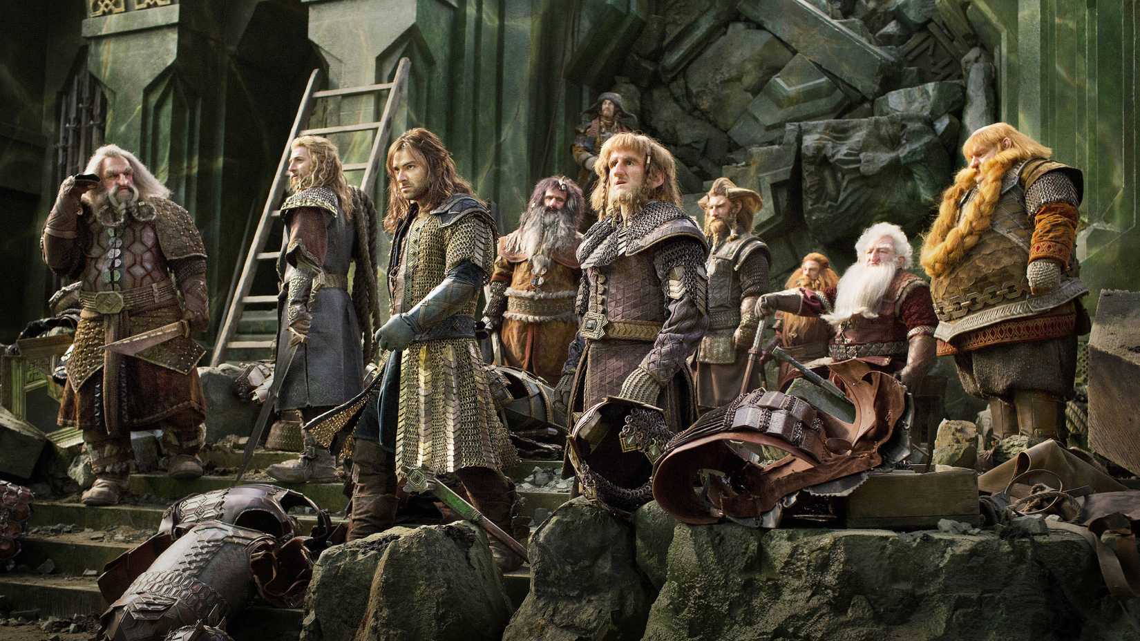 Thorin's Company preparing to fight in The Hobbit: The Battle of the Five Armies