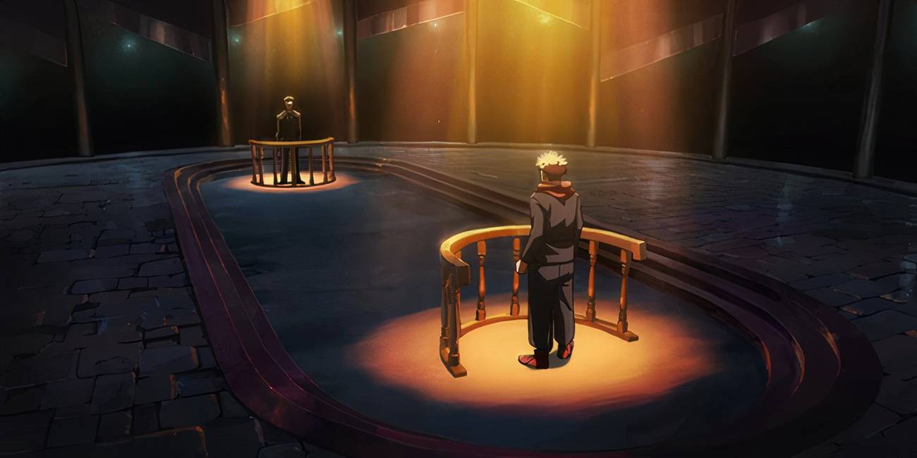 Hiromi Higuruma and Yuji Itadori face off in Higuruma's Domain Expansion in JJK Episode 56