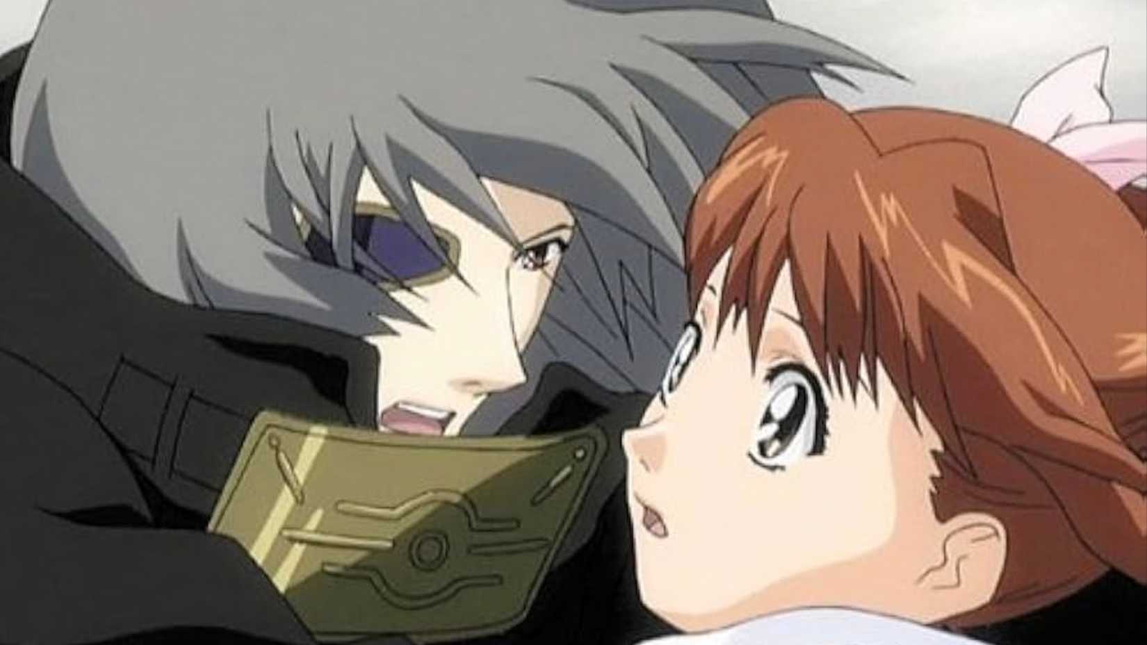 Hitomi surprises Yuki Ice-T in Ice anime.