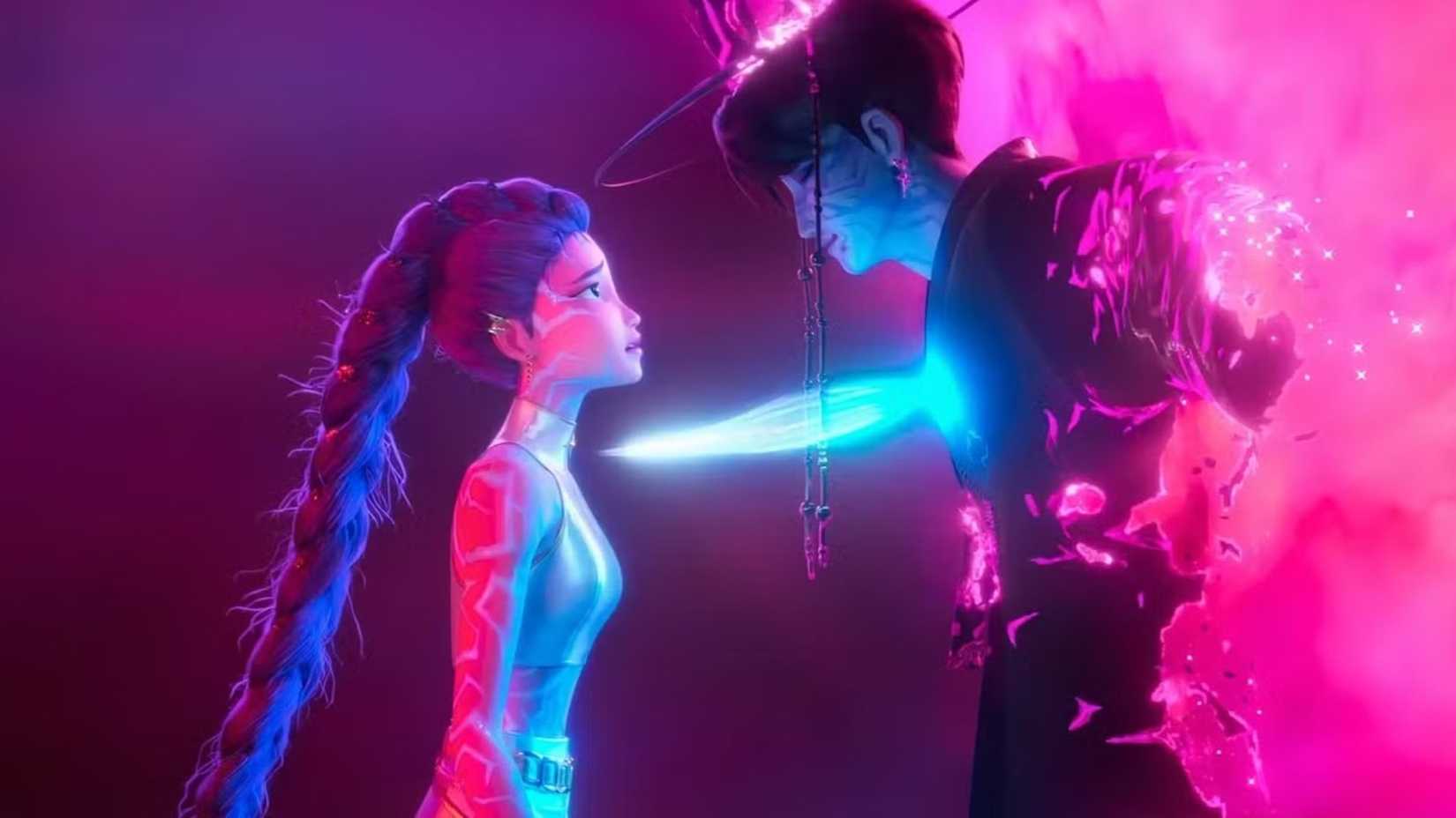 Jinu dies protecting Rumi in KPop Demon Hunters.