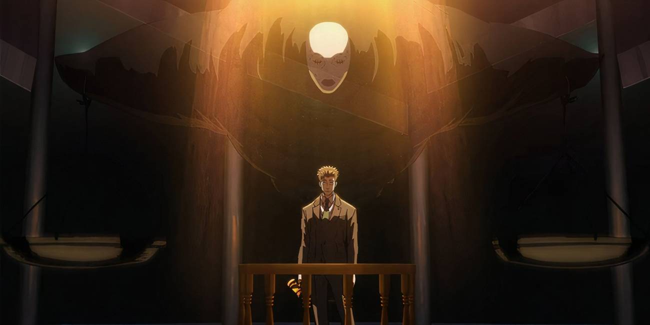 Judgeman looms behind Hiromi Higuruma in Jujutsu Kaisen Episode 56