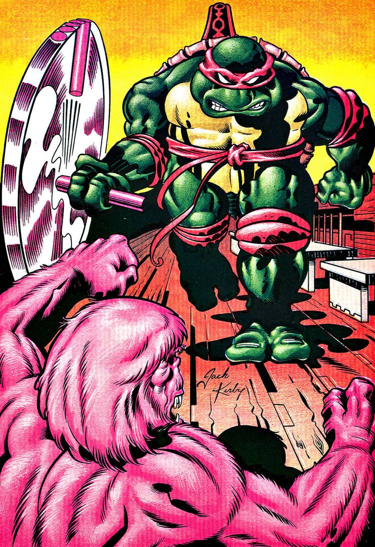 Kirby drew Michelangelo