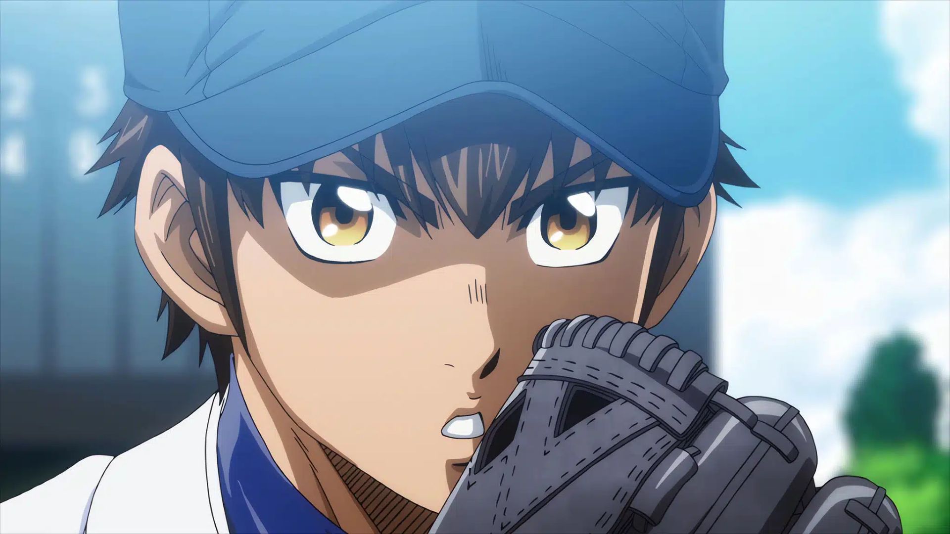 Eijun pitching in Ace of Diamond