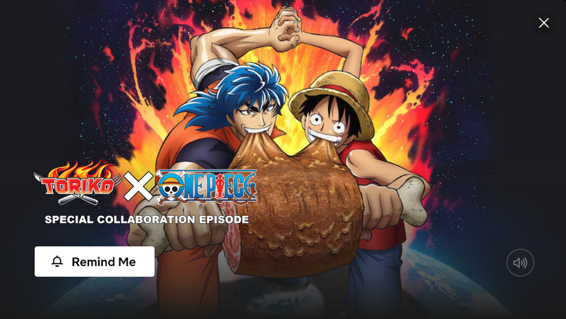 Toriko X One Piece Collaboration Special coming to Netflix