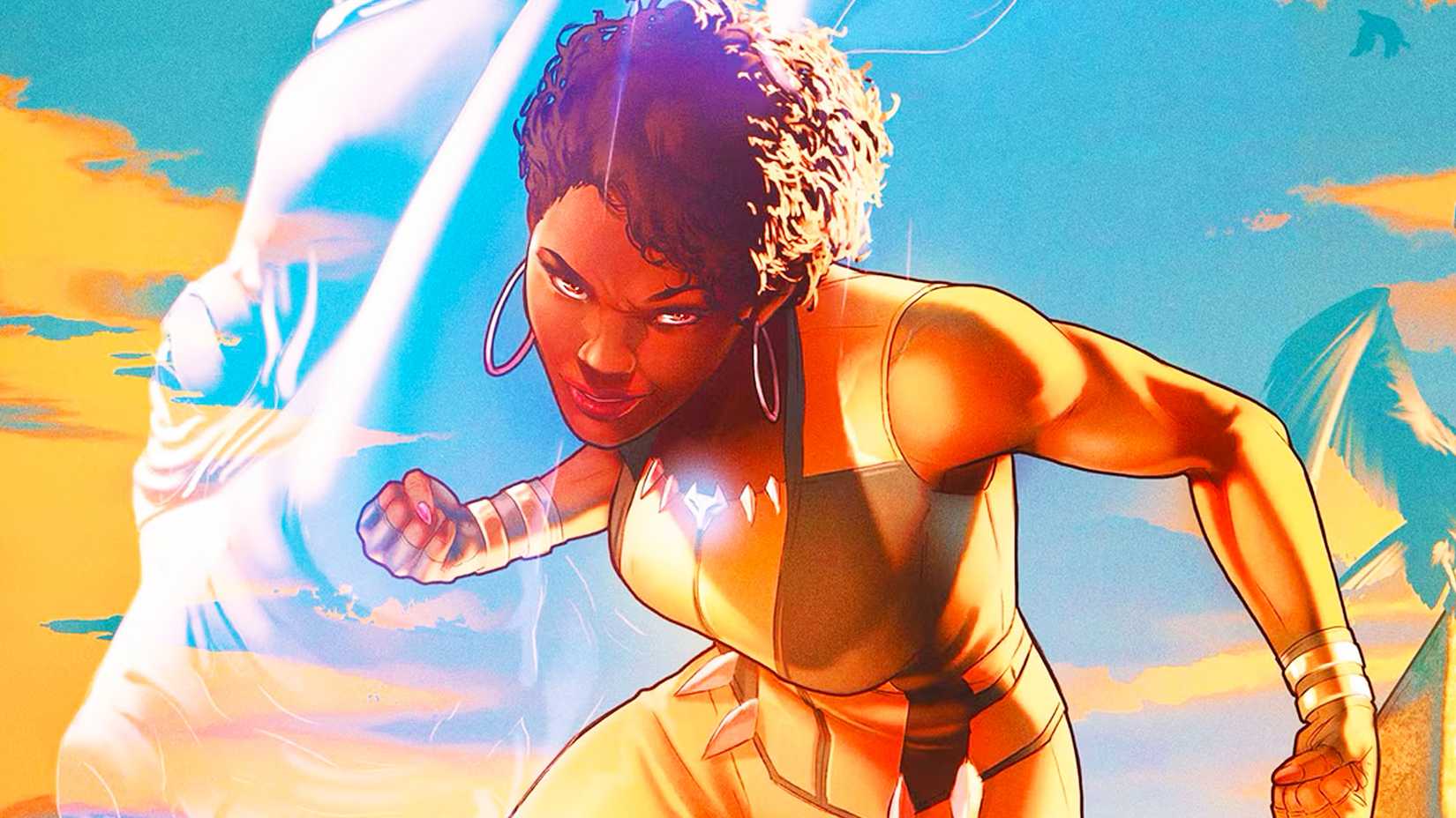 Vixen fighting in DC Comics