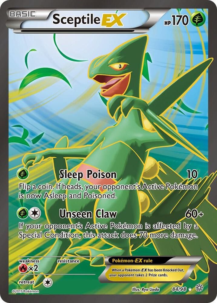 Sceptile EX 84 Full Art - XY - Ancient Origins Real Time Price Data.