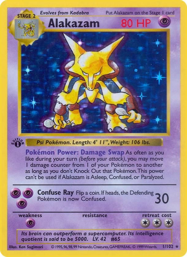 Alakazam - Base Set (Shadowless) Real Time Price Data.