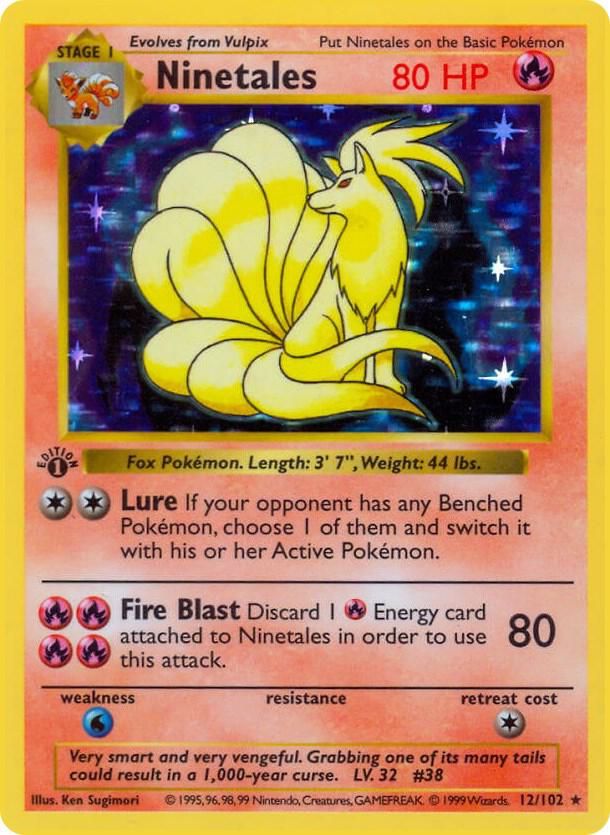 Ninetales - Base Set (Shadowless) Real Time Price Data.