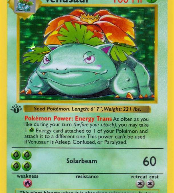 Venusaur - Base Set (Shadowless) Real Time Price Data.