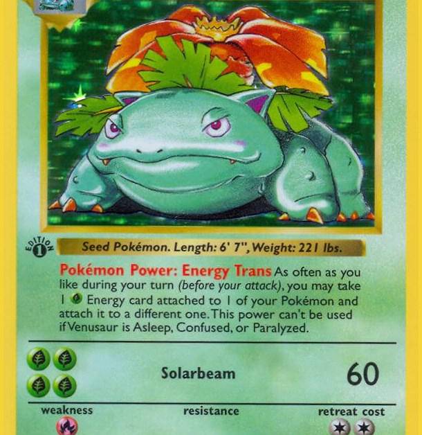 Venusaur - Base Set (Shadowless) Real Time Price Data. Venusaur - Base Set (Shadowless) Real Time Price Data.