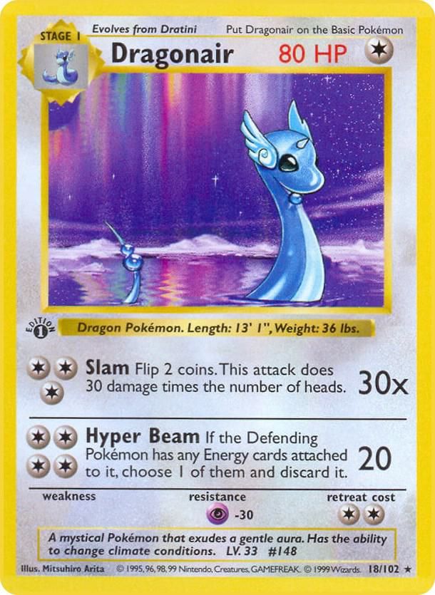 Dragonair - Base Set (Shadowless) Real Time Price Data.