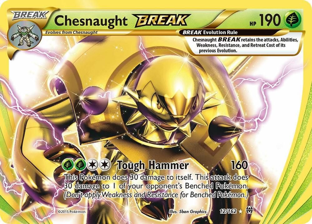 chesnaught break pokemon card value Chesnaught BREAK 12/162 Breakthrough Holo for sale online