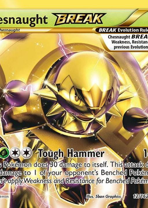 chesnaught break pokemon card value Chesnaught BREAK 12/162 Breakthrough Holo for sale online